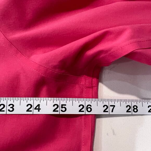 Foxcroft Non Iron Button Up Shaped Fit Top Women’s Size 18W Pink Stretch - Picture 7 of 10